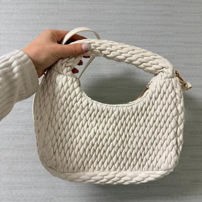[BUNJANG] H&M White Mini Shoulder Bag / Crossbody Bag / H&M 화이트 미니 숄더백 / 크로스백