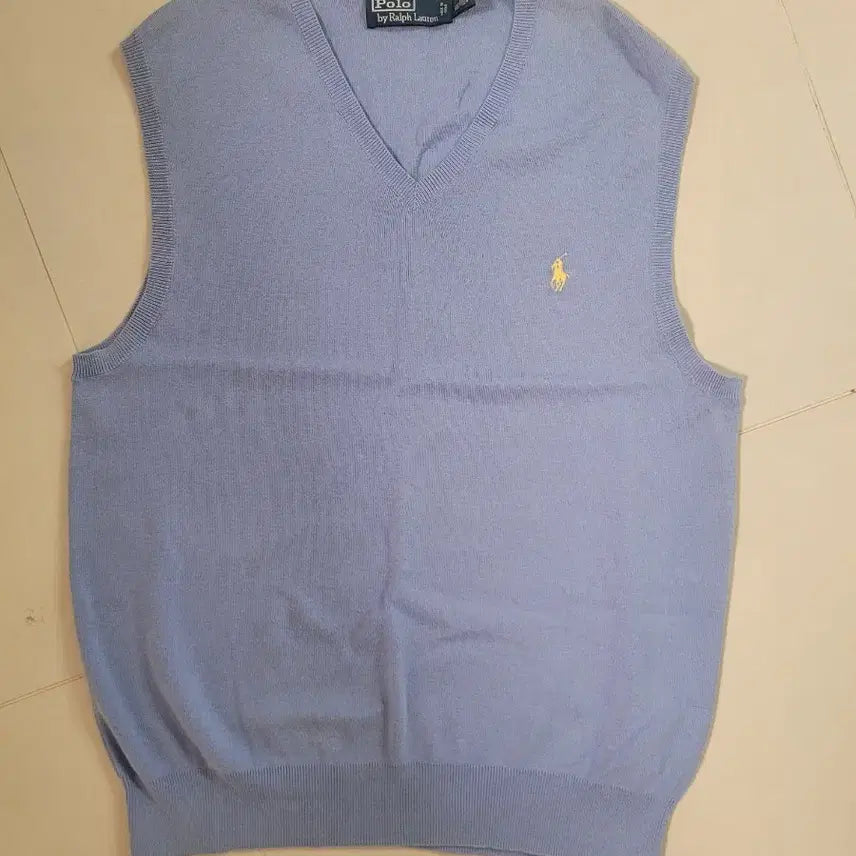 [BUNJANG] Polo Ralph Lauren Knit Vest Light Blue / 폴로 랄프로렌 니트 베스트 하늘색
