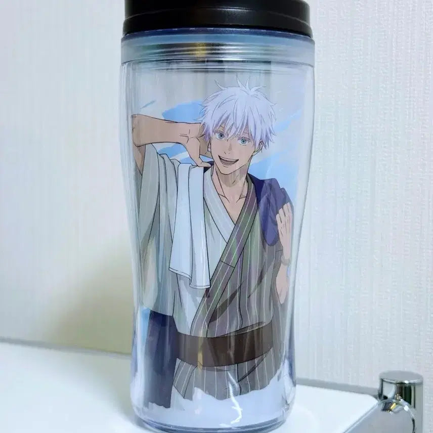 [BUNJANG] Jujutsu Kaisen Gokurakutang Rakuspa Collaboration Limited Tumbler - Satoru Gojo / 주술회전 2026 극락탕 라쿠스파 콜라보 한정 텀블러 - 고죠 사토루