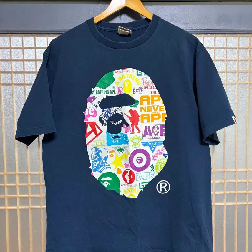 [BUNJANG] BAPE Multi Big Head T-Shirt XL / [XL]베이프 멀티 빅헤드 티셔츠 빈티지