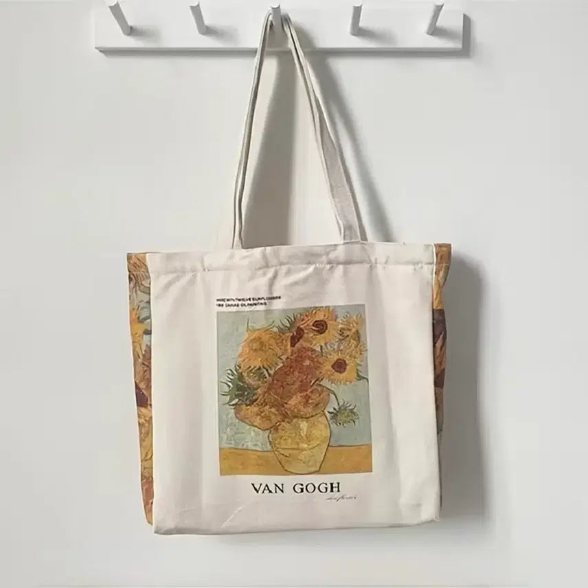 [BUNJANG] Vincent Van Gogh Sunflower Tote Bag / Eco Bag / 빈센트 반 고흐 해바라기 토드백 에코백 (S급)