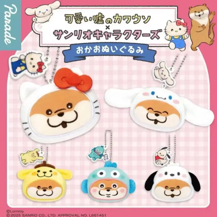 [BUNJANG] Sanrio x Otter Collaboration Random Gacha Keyring / 산리오x수달 콜라보 랜덤 가챠 키링 시나모롤,한교동