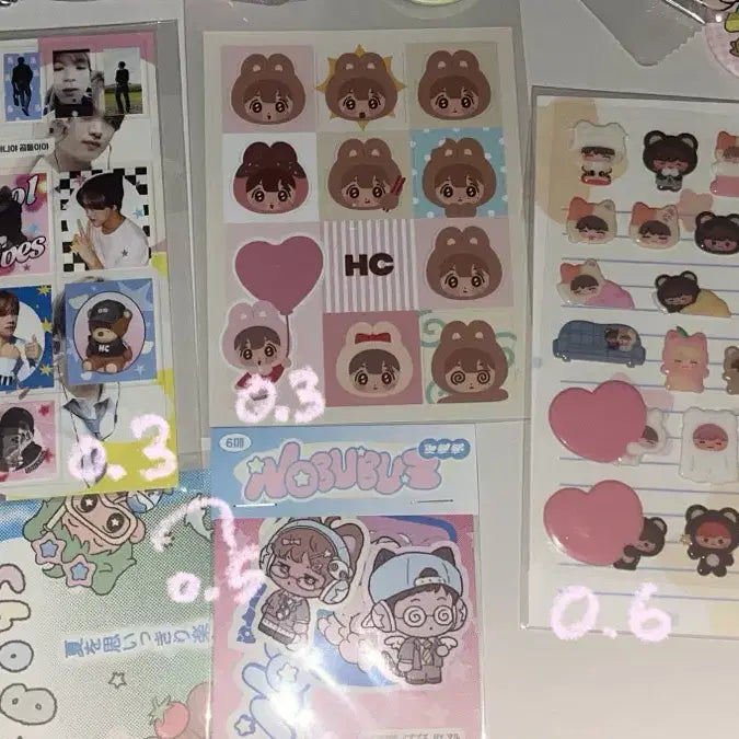 [BUNJANG] NCT Haechan Maru Pinking Danim Unofficial Stickers MarkDong Season's Greetings / 엔시티 해찬 마루님 핑킹님 다님 비공굿 스티커 맠동 시그