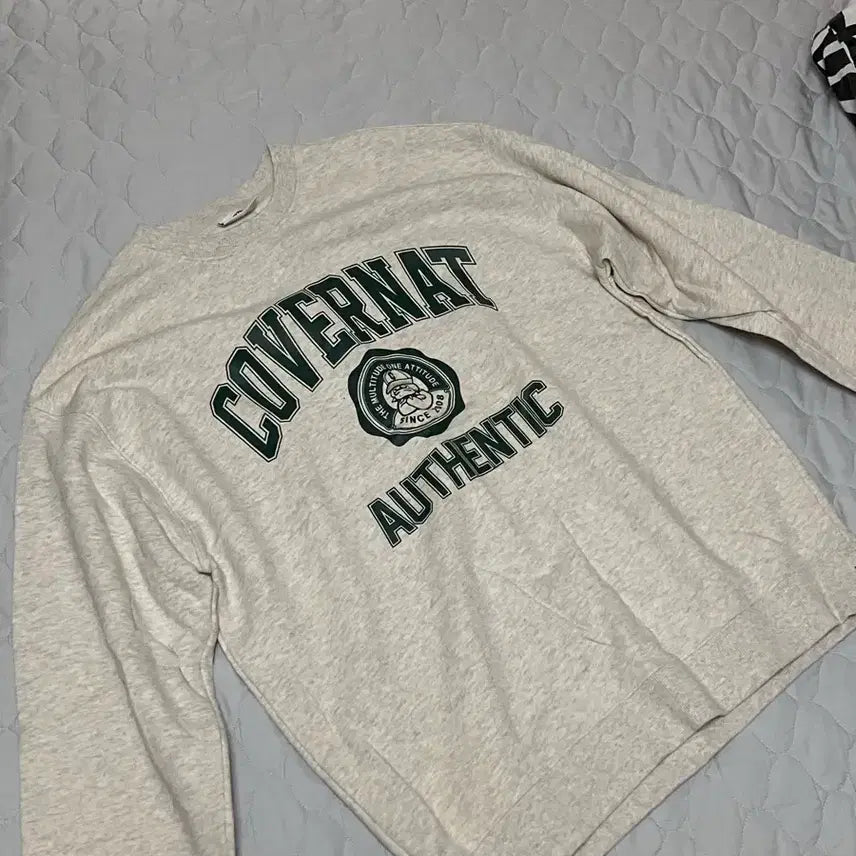 [BUNJANG] Covernat Ivory Sweatshirt XL / 커버낫 아이보리 XL 맨투맨