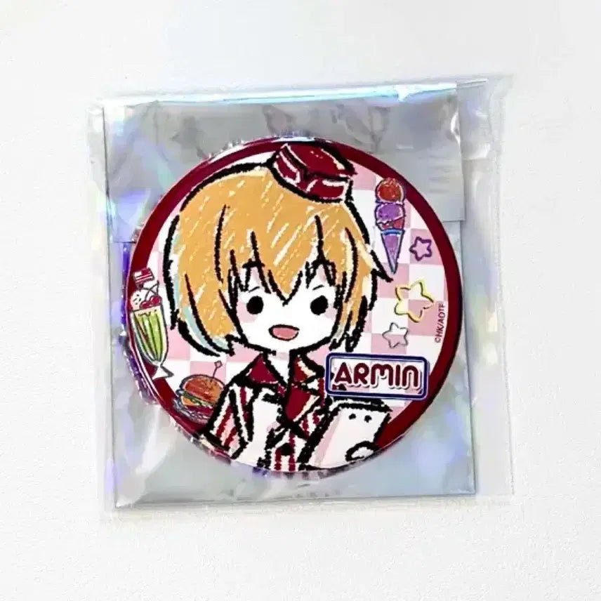 [BUNJANG] Attack on Titan Armin Can Badge / 진격의거인 아르민 캔뱃지