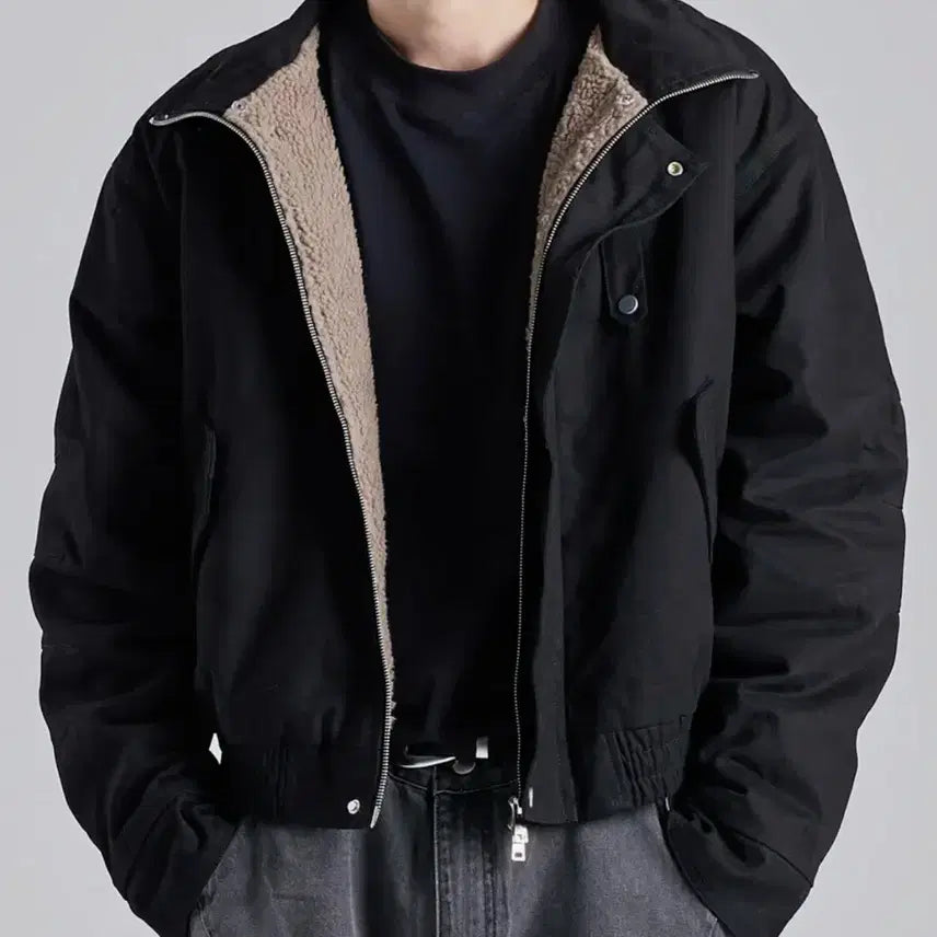 [BUNJANG] Button Seoul Crop Work Jacket L / 버튼서울 크롭 워크 자켓 L