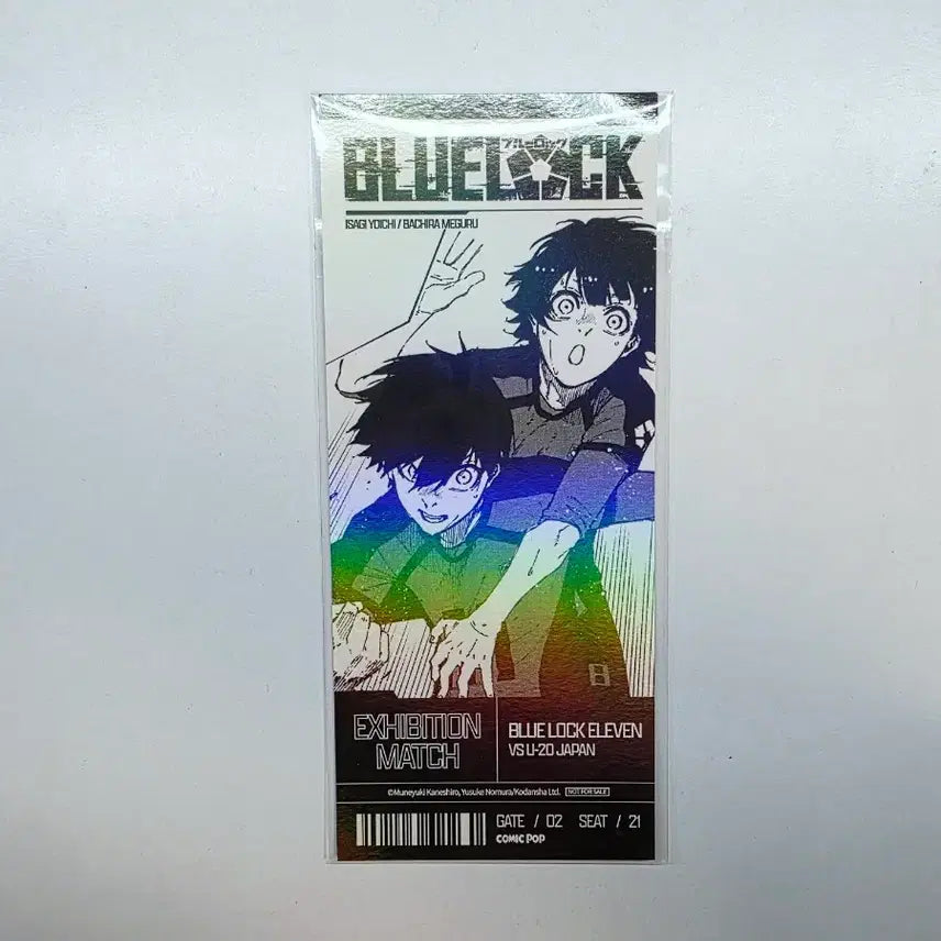 [BUNJANG] Blue Lock OS Original Art Exhibition Popup Fair Exclusive Isagi Bachira Hologram Ticket / 블루록 OS 원화전 팝업 페어 특전 이사기 바치라 홀로그램 티켓