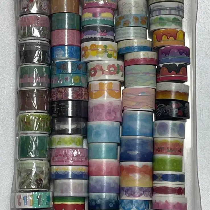 [BUNJANG] Masking Tape Bundle Set (Approx. 117 pieces) / 급처) 마스킹테이프 일괄 처분 총 약 117개