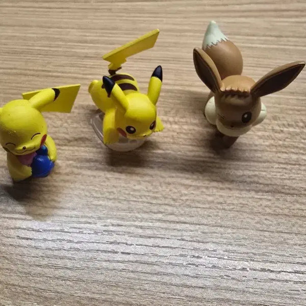 [BUNJANG] Pokemon Pikachu Eevee Figure Gacha Set / 포켓몬 피카츄 이브이 피규어 가챠 세트