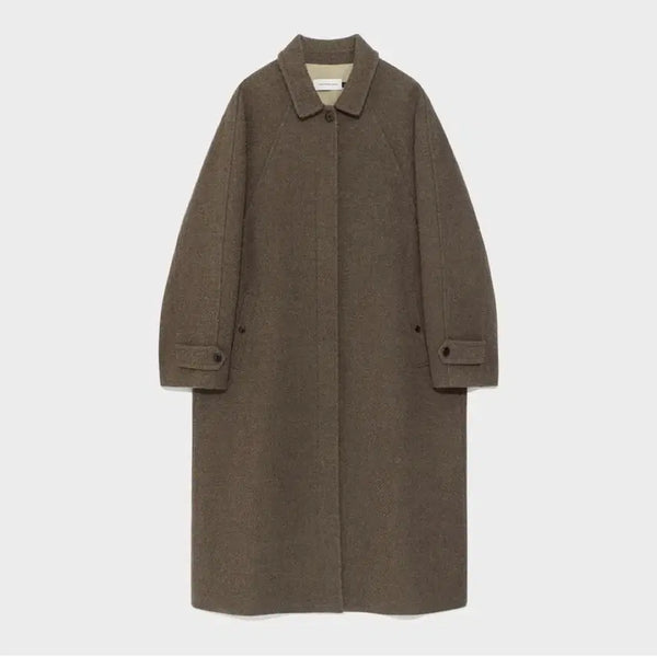 [BUNJANG] Kinder Salmon Lucy Mohair Coat Cinnamon (S) / (새상품) 킨더살몬 코트 s