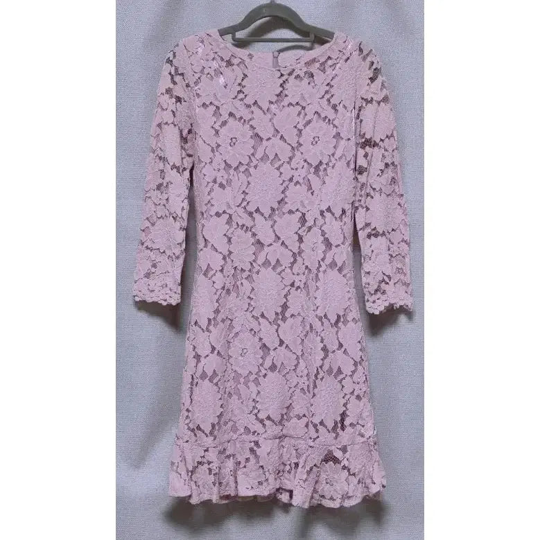 [BUNJANG] Lavendar Lace Dress S Size / 하객룩 레이스 원피스