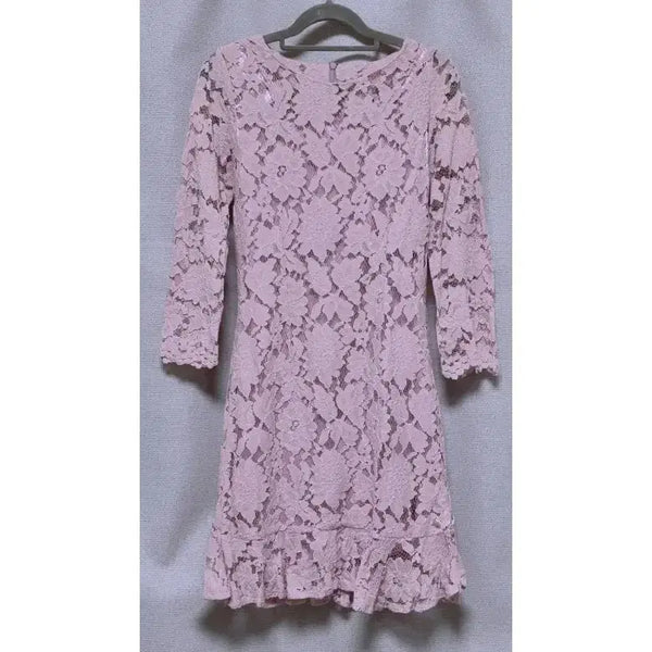 [BUNJANG] Lavendar Lace Dress S Size / 하객룩 레이스 원피스