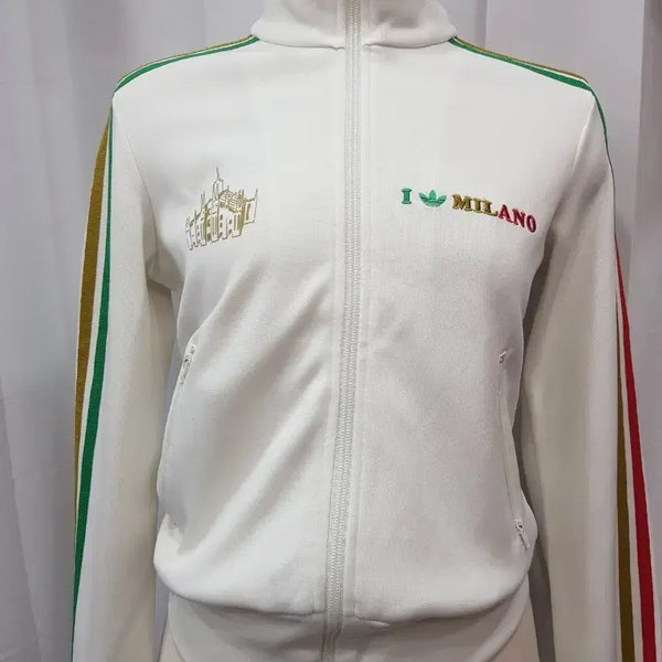 [BUNJANG] Adidas Milano Track Jacket White / 아디다스 밀라노 트랙 자켓 화이트55