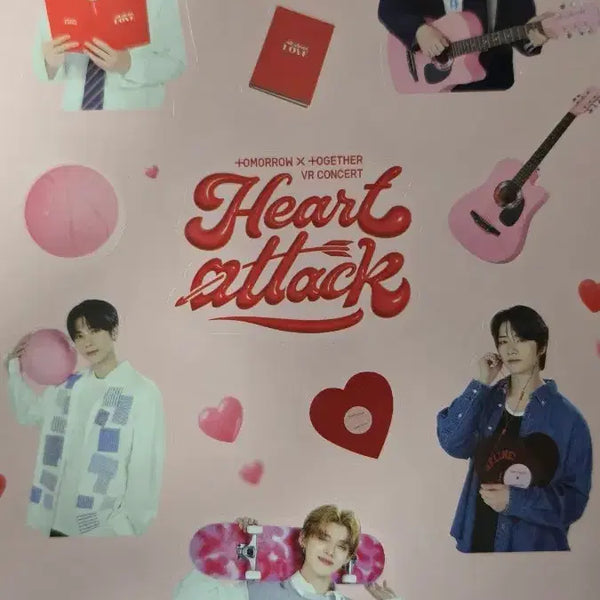 [BUNJANG] TXT VR Concert Heart Attack POB Sticker / 투바투 vr콘 하트어택 특전 스티커