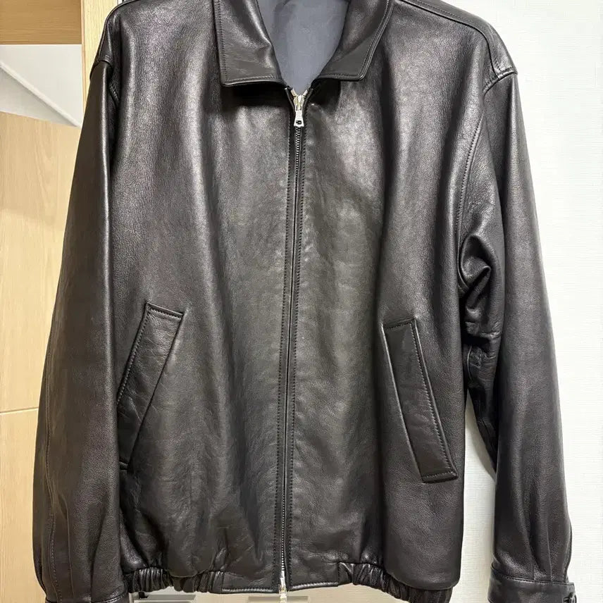 [BUNJANG] Steadyusweare SEW Leather Blouson Size 3 / 스테디에브리웨어 SEW 레더 블루종 3사이즈