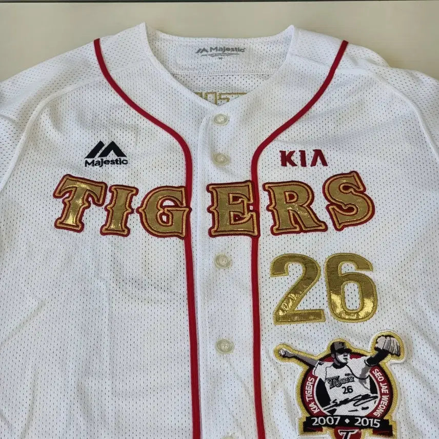 [BUNJANG] Kia Tigers Majestic Authentic Seo Jae-eung Retirement Jersey (Size 90) / 기아 타이거즈 마제스틱 어센틱 서재응 은퇴 유니폼 90