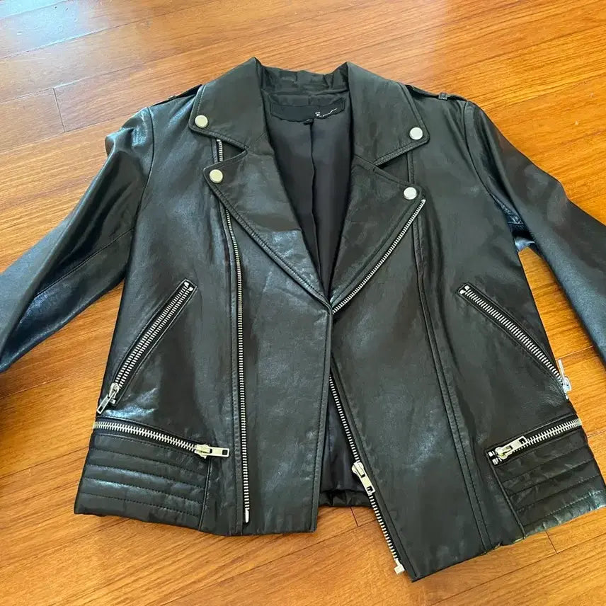 [BUNJANG] Giotto Black Leather Jacket / 지컷 가죽자켓