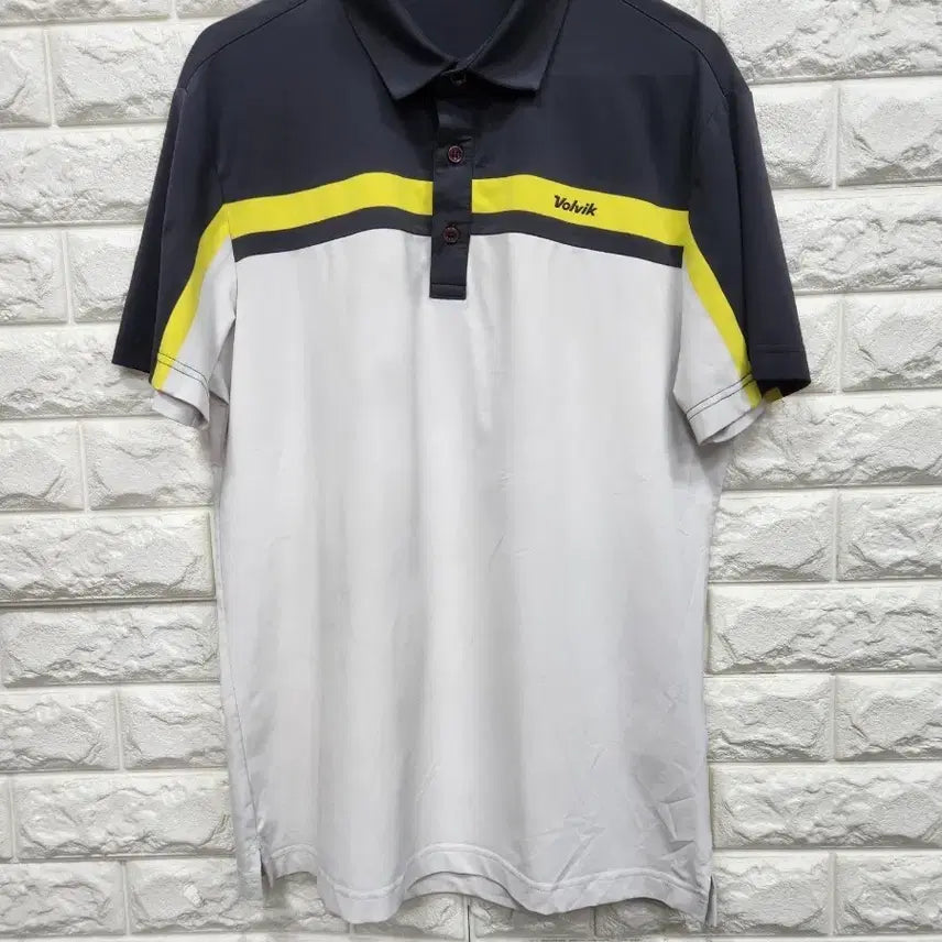 [BUNJANG] Volvik Golf Men's Functional Short Sleeve Polo Shirt - Size 100 / 볼빅골프 기능성 반팔 카라넥티 100사이즈 k753