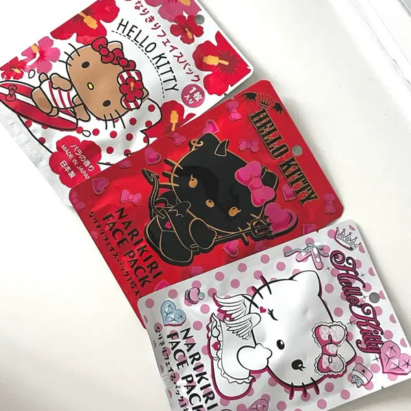 [BUNJANG] Hello Kitty Angel, Devil, and Tanning Face Masks - Authentic Japanese Sanrio / 일본 키티 마스크팩 일본정품 천사악마 태닝키티 스킨팩 헬로키티