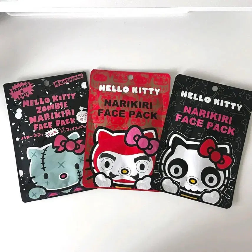 [BUNJANG] Hello Kitty Japanese Authentic Mask Pack / 일본 키티 마스크팩 일본정품 해골키티 좀비키티 스킨팩 헬로키티