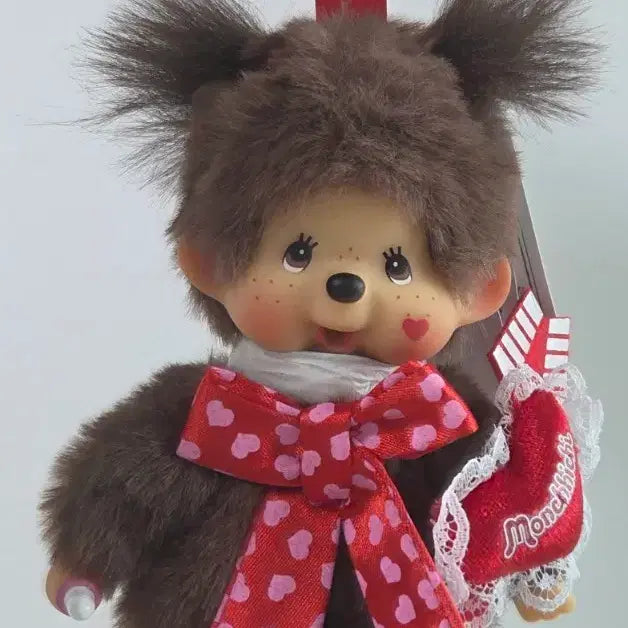 [BUNJANG] Valentine Monchhichi Girl Keychain / 발렌타인 몬치치 여아 키링 정품