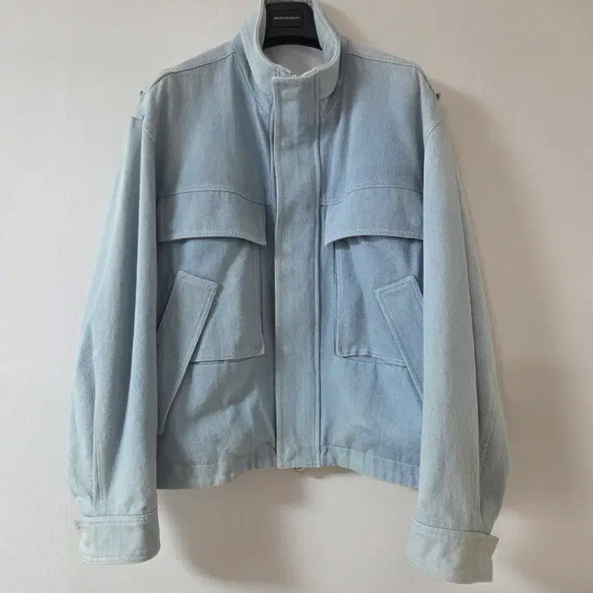 [BUNJANG] Solid Homme 24SS Denim Shell Parka Size 48 / 솔리드옴므 24ss 데님 쉘파카 48