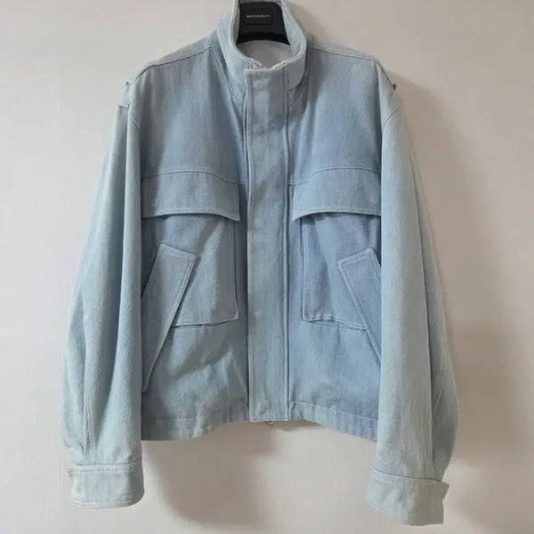 [BUNJANG] Solid Homme 24SS Denim Shell Parka Size 48 / 솔리드옴므 24ss 데님 쉘파카 48