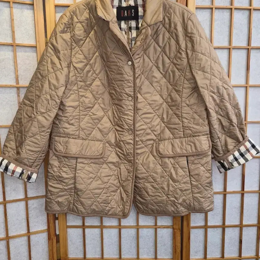 [BUNJANG] Daks Women's Quilting Jacket Brown Size 77 / 닥스 여성 퀼팅 자켓 브라운 77