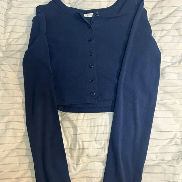 [BUNJANG] Our Cabinet Navy Cardigan / 아워캐비넷 네이비 가디건