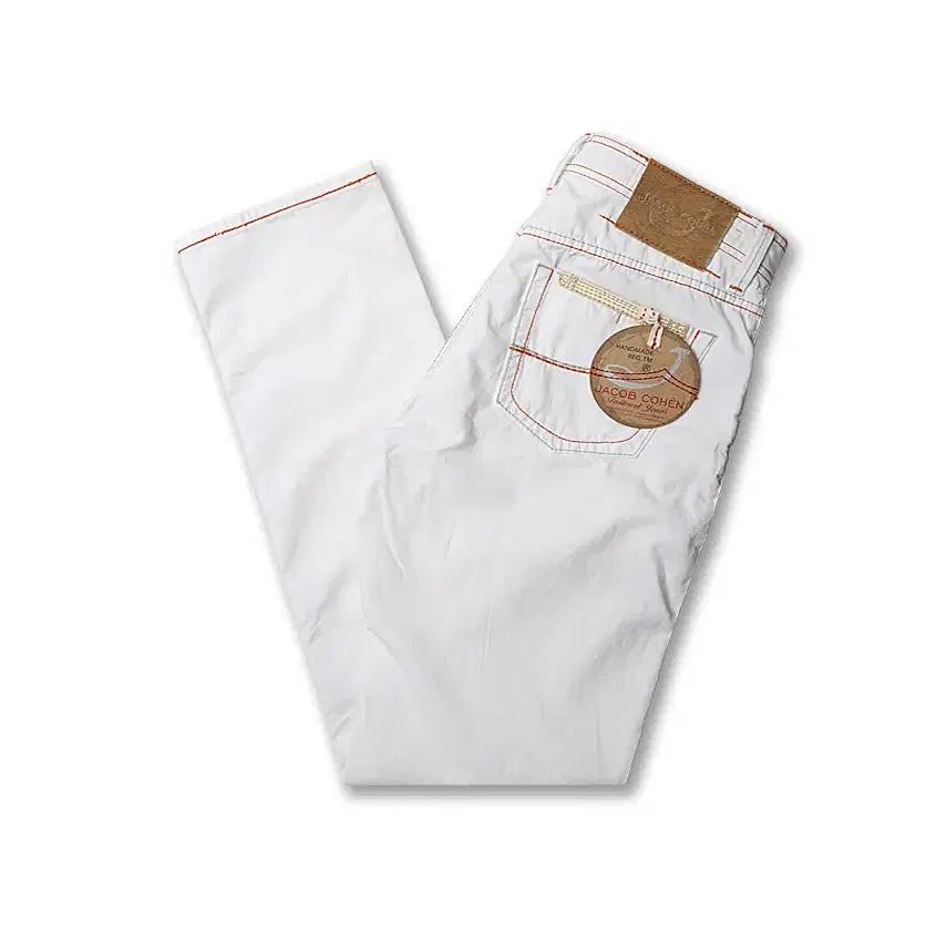 [BUNJANG] Jacob Cohen 610 Special Baumwolle Cotton White Pants / 야콥 코헨 [Jacob Cohen]610 스페셜 바움울레 코튼 화이트팬츠