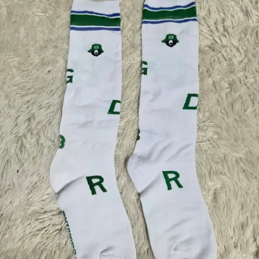 [BUNJANG] Golden Bear White Golf Knee Socks / 새제품 골든베어 흰색 골프 니삭스
