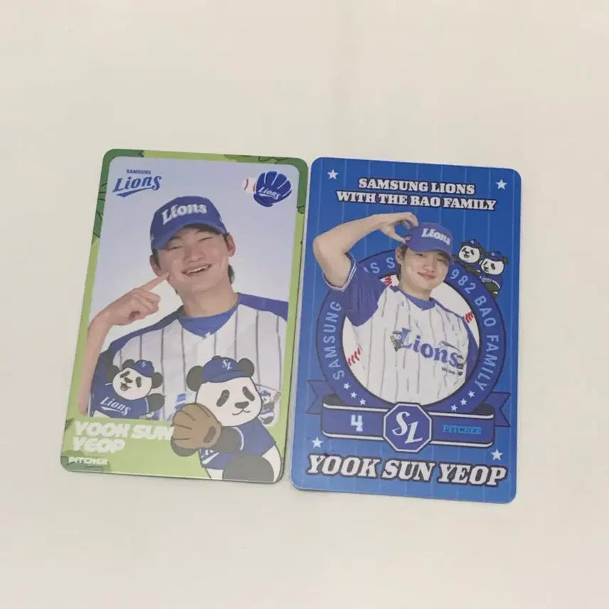 [BUNJANG] Samsung Lions Yuk Seon-yeop Bau Lap Photocard Bundle Set / (일괄) 삼성라이온즈 육선엽 바오 라팍 더현대 포토카드