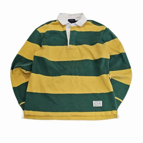 [BUNJANG] GANT Bold Stripe Heavy Cotton Rugby Shirt - Size S / [S] 간트(GANT) 볼드 스트라이프 헤비 코튼 럭비 셔츠