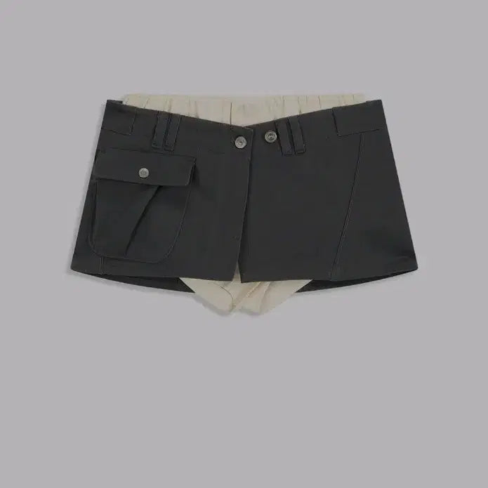 [BUNJANG] Openyy Camp Miniskirt & Boxer Shorts Beige / 오픈와이와이 CAMP MINISKIRT & BOXER SHORTS 베이지