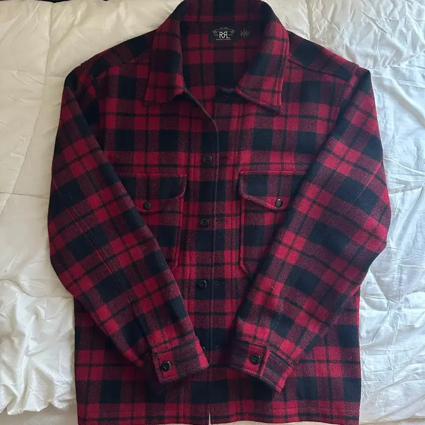 [BUNJANG] RRL Wool Tartan Check Overshirt L / RRL 더블알엘 울 타탄체크 오버셔츠 L 사이즈