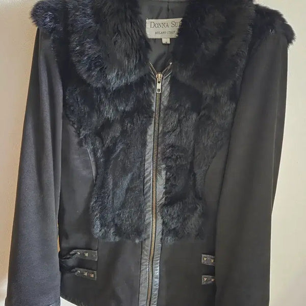 [BUNJANG] DONNA SUI Vintage Goth-Punk Faux Fur Jacket / DONNA SUI 빈티지 고스펑크 퍼자켓 s