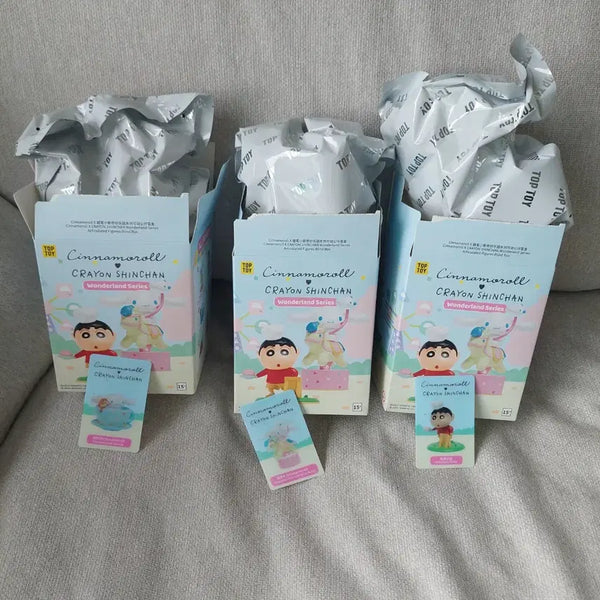 [BUNJANG] Top Toy Crayon Shin-chan x Cinnamoroll Wonderland Figure Bundle Set / 탑토이 짱구x시나모롤 원더랜드 피규어 일괄