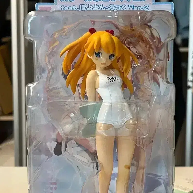 [BUNJANG] Asuka Langley Soryu School Swimsuit Figure (Vintage Beauty Mizu Extra) / 에반게리온 고전 아스카 스쿨 수영복 피규어 고전미소녀 미즈 엑스트라