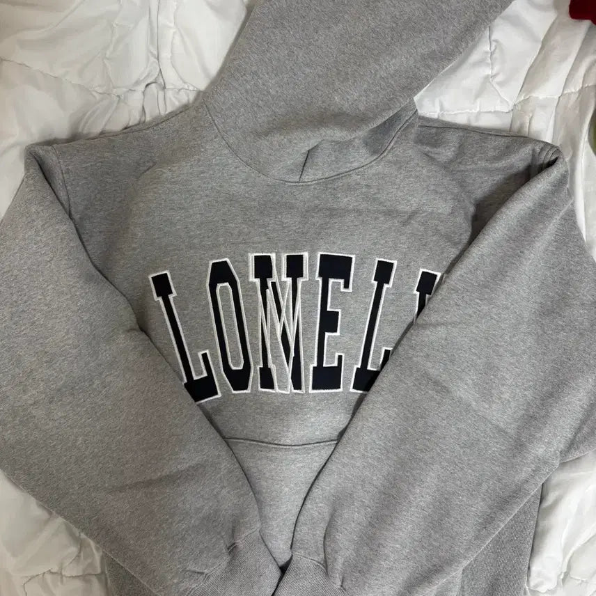 [BUNJANG] NOHANT LONELY Gray Hoodie / [M] 노앙 LONELY 회색 후드