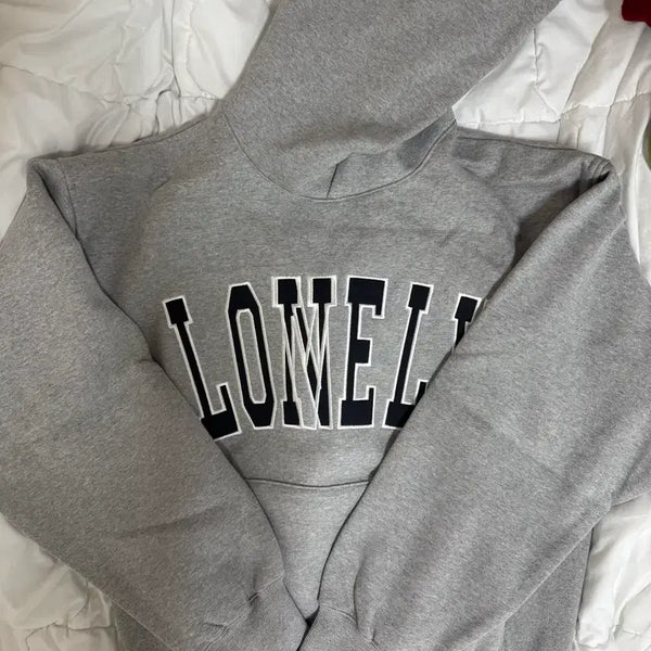 [BUNJANG] NOHANT LONELY Gray Hoodie / [M] 노앙 LONELY 회색 후드