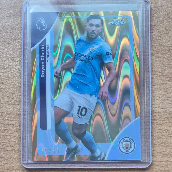 [BUNJANG] 2026 Topps Chrome Premier League Rayan Cherki 50-Limited Gold Card / 2026 탑스크롬 프리미어리그 맨체스터시티 라얀 셰르키 50한정 골드