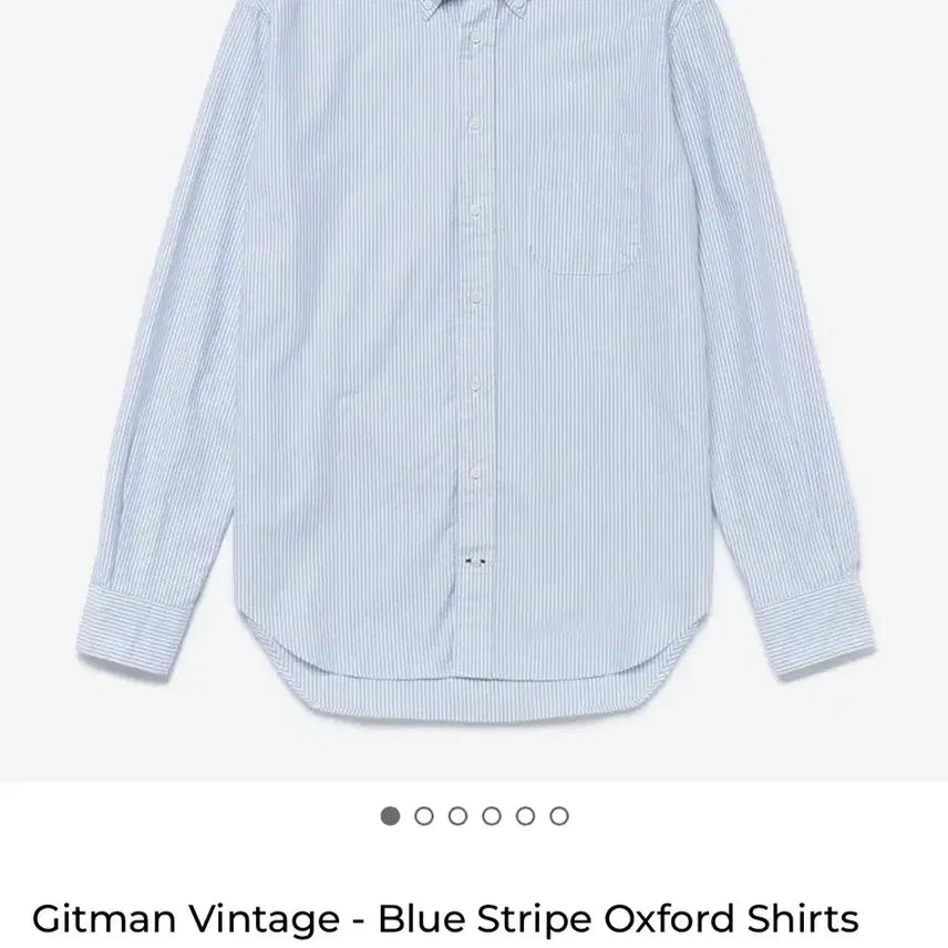 [BUNJANG] Gitman Vintage Blue Stripe Oxford Shirt / Gitman Vintage 블루 스트라이프 셔츠