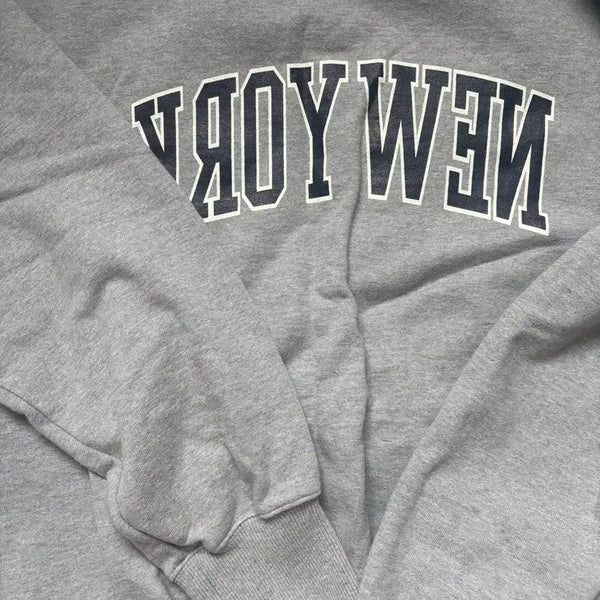 [BUNJANG] Deuter New York Sweatshirt Crewneck Grey M / [M]듀테로 뉴욕 스웻셔츠 맨투맨 그레이