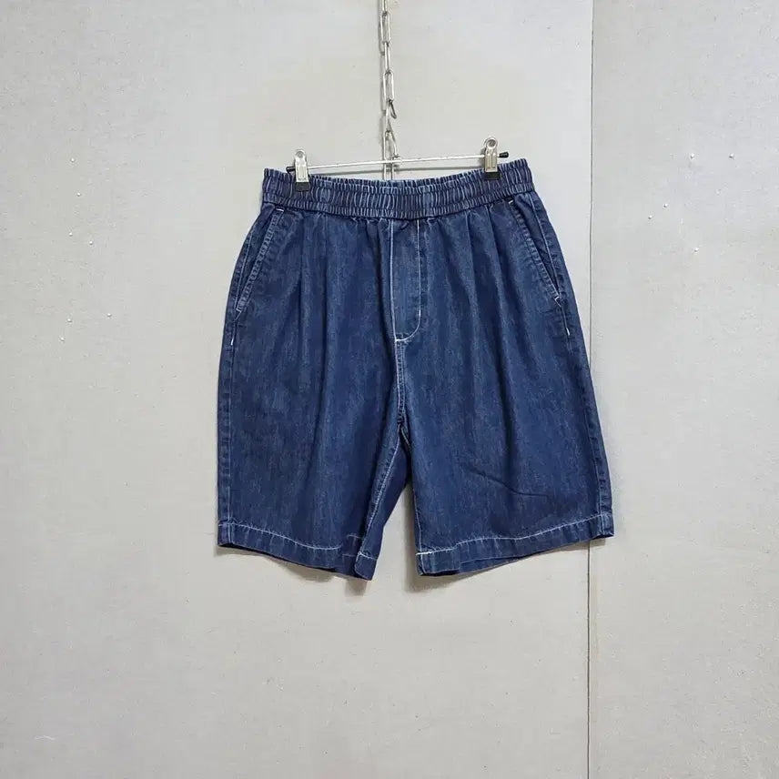 [BUNJANG] Ashley Store Elastic Waist Denim Shorts M / 허리밴드 청반바지 M  n5214