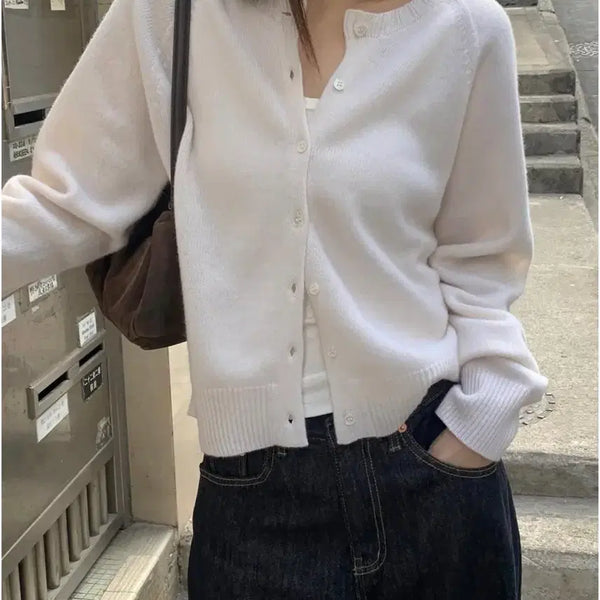 [BUNJANG] FEELINGS Whole Garment Wool Cardigan (New Product) / 필링스 디어스 홀가먼트 울 가디건(자체제작 새상품)