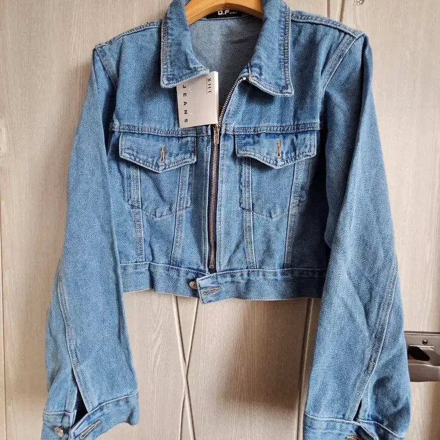 [BUNJANG] Denim Cropped Jacket / 데님 크롭 청자켓