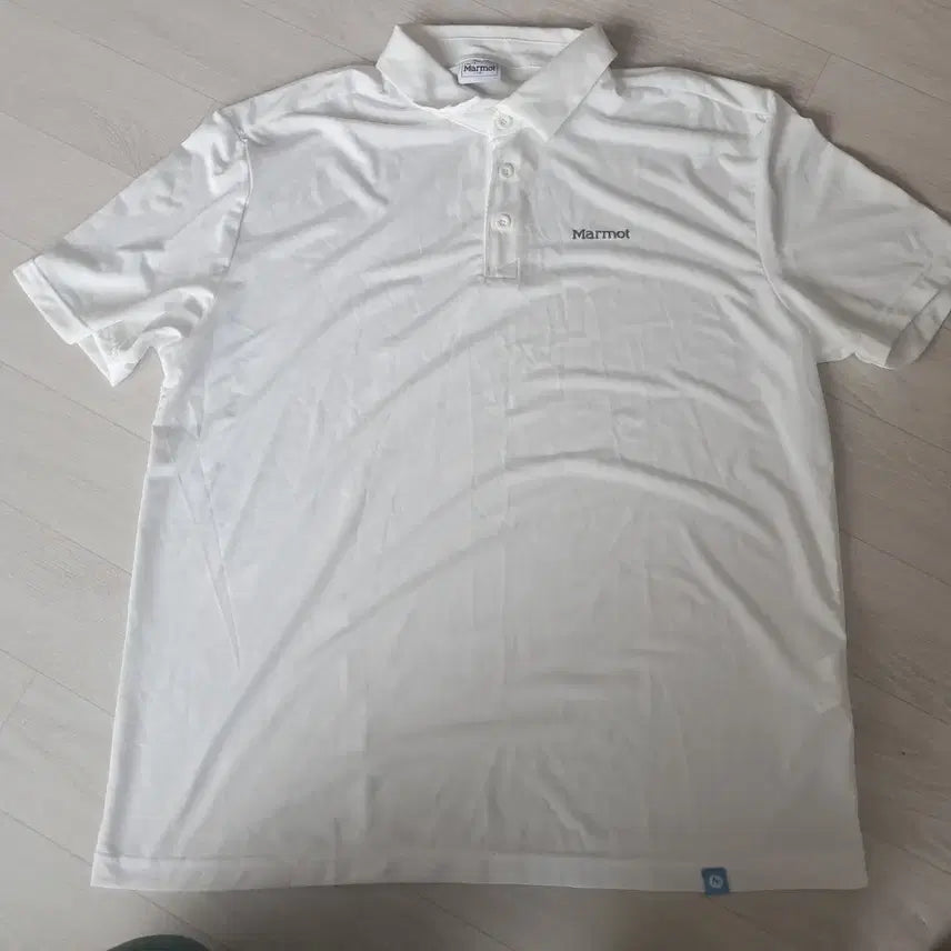 [BUNJANG] Marmot White Short Sleeve T-Shirt / 마모트 화이트 반팔 티셔츠