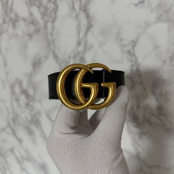 [BUNJANG] Gucci Marmont Belt 3CM / [75.30] 구찌 마몬트 벨트 3CM