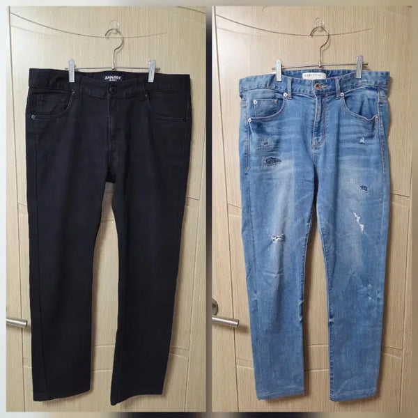 [BUNJANG] Jean Jury & Frank Stone Men's Jeans (2 Pairs, Size 32) / JEANJURY, FRANK STONE 남성 청바지 2벌 (32인치)