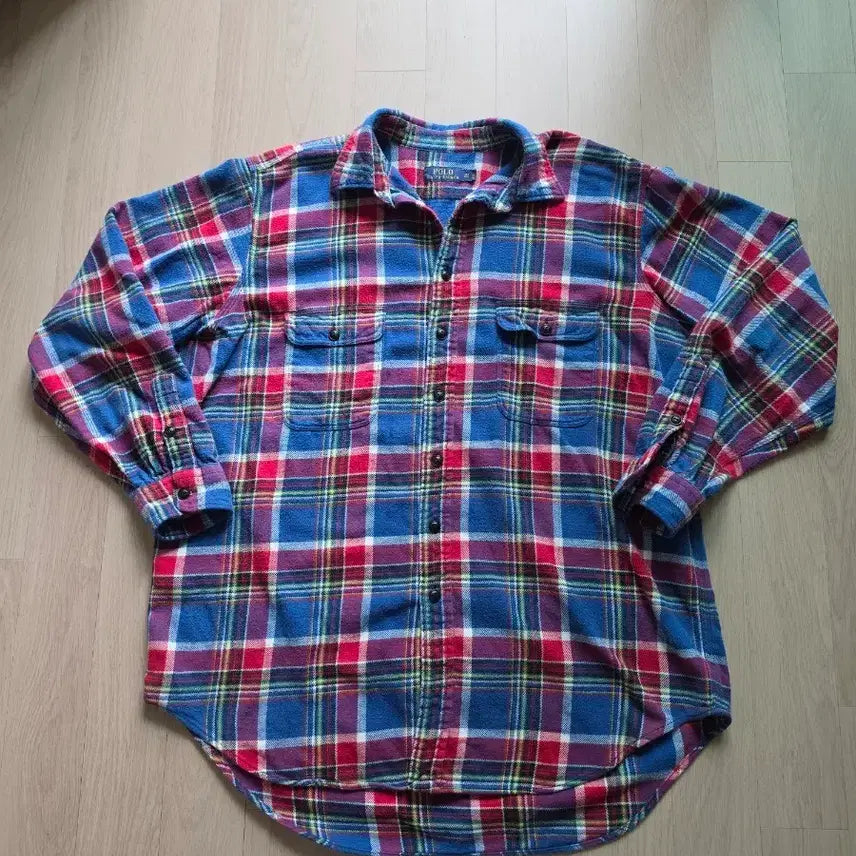 [BUNJANG] Polo Ralph Lauren Flannel Check Shirt / 폴로 랄프로렌 체크 셔츠 남방 플란넬원단